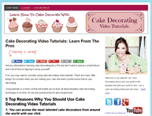 Tablet Screenshot of cakedecoratingvideotutorials.com
